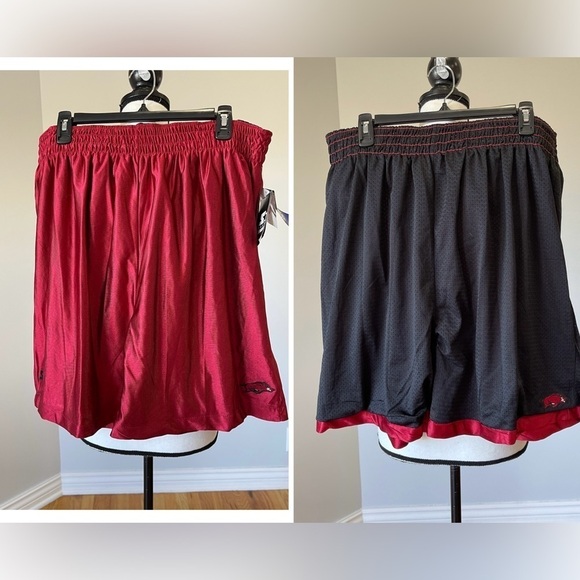 Team Starter Arkansas Razorbacks Reversible Shorts New With Tags basketball gym - Picture 1 of 16